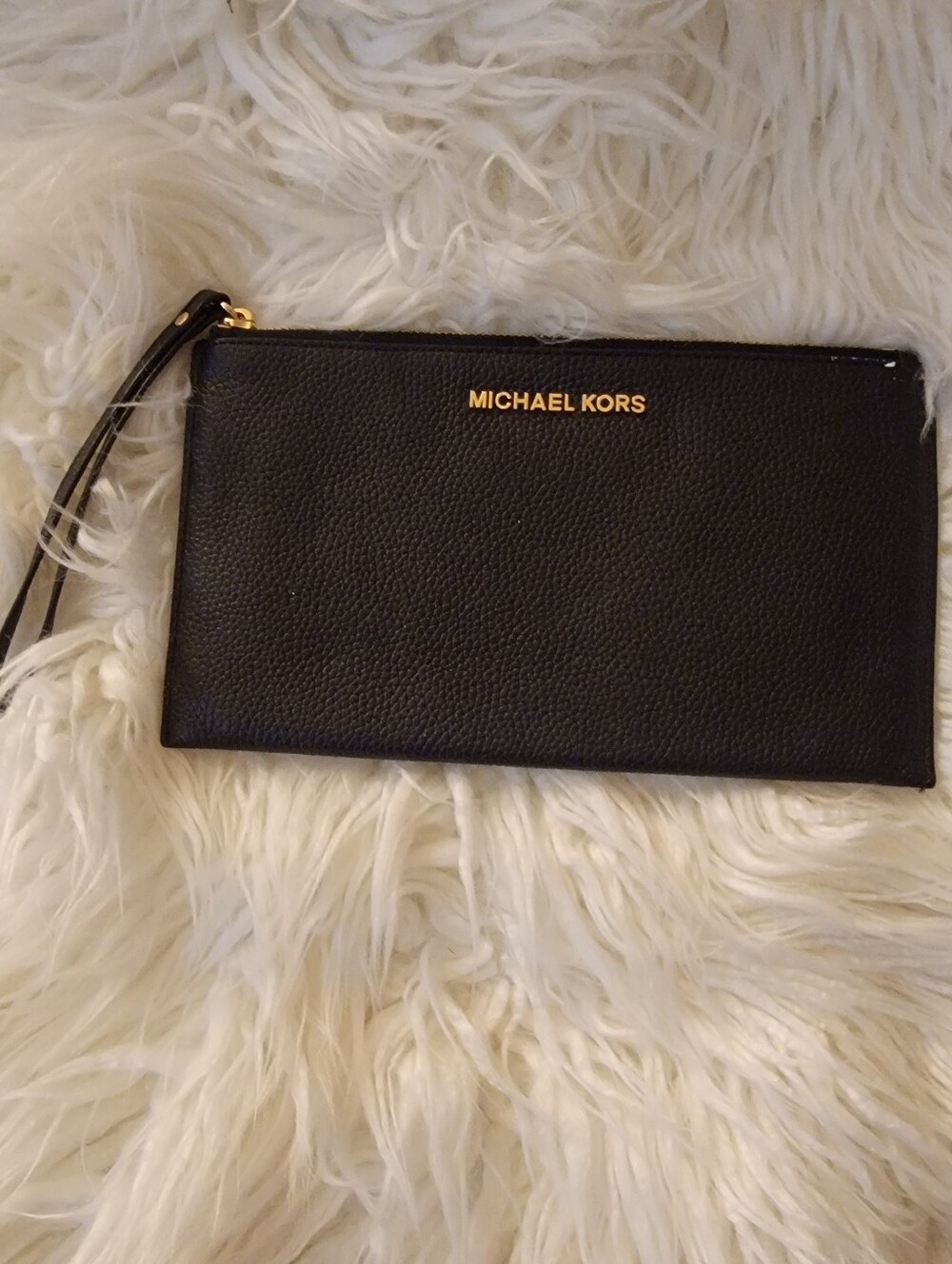 🆕️👛Michael Kors Jet Set Travel Large Top Zip Wristlet, Black - Picture 2 of 4